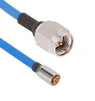 AMPHENOL SV MICROWAVE 7032-9893 RF / Coaxial Cable Assembly, Threaded, 12 ", 304.8 mm, 0.085" Flexible, SMPM RP Jack, SMA RP Plug