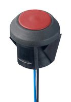 APEM IV30BWXX06XXXXXA Industrial Pushbutton Switch, IV Series, 16 mm, SPST-NO-DM, Momentary, Round Flat, Red
