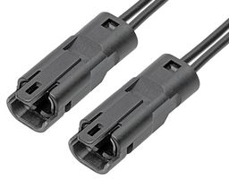 MOLEX 215312-1022 Cable Assembly, Mizu-P25 Plug to Mizu-P25 Plug, 2 Positions, 2.5 mm, 1 Row, 300 mm, 11.8 "
