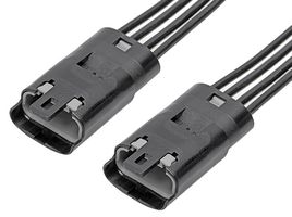 MOLEX 215312-1041 Cable Assembly, Mizu-P25 Plug to Mizu-P25 Plug, 4 Positions, 2.5 mm, 1 Row, 150 mm, 5.9 "