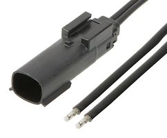 MOLEX 216283-1022 Cable Assembly, MX150 Plug to Free End, 2 Positions, 3.5 mm, 1 Row, 300 mm, 11.8 "