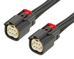 MOLEX 216285-1063 Cable Assembly, MX150 Receptacle to MX150 Receptacle, 6 Positions, 3.5 mm, 2 Row, 600 mm, 23.6 "