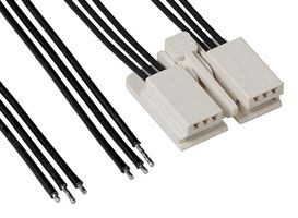 MOLEX 216331-1063 Cable Assembly, EdgeLock Receptacle to Free End, 6 Positions, 2 mm, 1 Row, 300 mm, 11.8 "