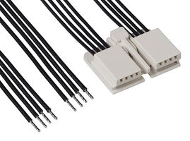 MOLEX 216331-1081 Cable Assembly, EdgeLock Receptacle to Free End, 8 Positions, 2 mm, 1 Row, 100 mm, 3.9 "