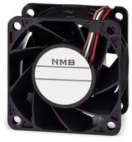 NMB TECHNOLOGIES 06038DA-12S-EWF-D DC Axial Fan, 12 V, Square, 60 mm, 38 mm, Ball Bearing, 73.1 CFM