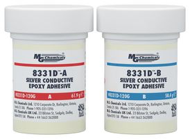 MG CHEMICALS 8331D-120G Adhesive, Epoxy - 2 Part, Silver, 1.5 W/m.K, Jar, 50 ml