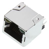 AMPHENOL COMMUNICATIONS SOLUTIONS RJHSEN381 Modular Connector, RJ45 Jack, 1 x 1 (Port), 8P8C, Through Hole Mount