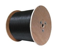 MULTICOMP PRO MP013765 Coaxial Cable, RG59/U, Copper Clad Steel, 6 mm, 75 ohm, Black