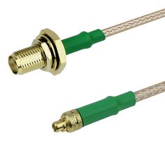 FAIRVIEW MICROWAVE FMC0912315LF-48 RF / Coaxial Cable Assembly, 4 ft, 1.21 m, RG316, MMCX Plug, SMA Bulkhead Jack, 50 ohm