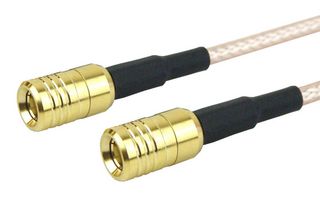 FAIRVIEW MICROWAVE FMC1616315-12 RF / Coaxial Cable Assembly, 12 ", 305 mm, RG316, SMB Plug, SMB Plug, 50 ohm