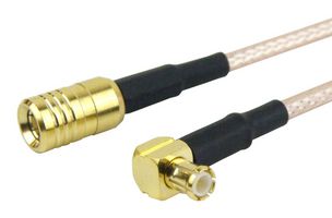 FAIRVIEW MICROWAVE FMC1617315-72 RF / Coaxial Cable Assembly, 6 ft, 1.82 m, RG316, SMB Plug, MCX Right Angle Plug, 50 ohm