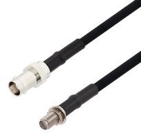 FAIRVIEW MICROWAVE FMCA2704-48 RF / Coaxial Cable Assembly, 4 ft, 1.21 m, RG223, BNC Jack, SMA Bulkhead Jack, 50 ohm
