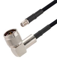 FAIRVIEW MICROWAVE FMCA2746-60 RF / Coaxial Cable Assembly, 5 ft, 1.52 m, RG223, N Type Right Angle Plug, SMA Jack, 50 ohm