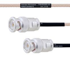 FAIRVIEW MICROWAVE FMHR0085-30 RF / Coaxial Cable Assembly, 30 ", 762 mm, RG316, BNC RP Plug, BNC RP Plug, 50 ohm