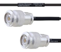 FAIRVIEW MICROWAVE FMHR0114-18 RF / Coaxial Cable Assembly, 18 ", 457.2 mm, RG174, TNC RP Plug, TNC RP Plug, 50 ohm