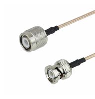 FAIRVIEW MICROWAVE FMC0308315-24 RF / Coaxial Cable Assembly, 24 ", 610 mm, RG316, TNC Plug, BNC Plug, 50 ohm