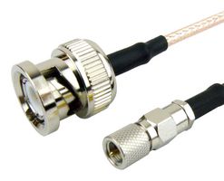 FAIRVIEW MICROWAVE FMC0810316-72 RF / Coaxial Cable Assembly, 6 ft, 1.82 m, RG316, BNC Plug, 10-32 Plug, 50 ohm