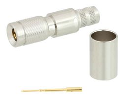 FAIRVIEW MICROWAVE FMCN1118 RF / Coaxial Connector, 1.0 / 2.3 Coaxial, Straight Plug, Crimp, 75 ohm, RG6-CATV, Brass