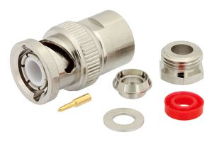 FAIRVIEW MICROWAVE FMCN1566 RF / Coaxial Connector, BNC Coaxial, Straight Plug, Solder, Clamp, 50 ohm
