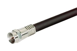 L-COM CC6QF-25 RF / Coaxial Cable Assembly, 25 ft, 7.6 m, RG6, F-Type Plug, F-Type Plug, 75 ohm