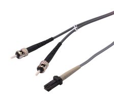 L-COM FODST-MT-01 FO CABLE, MTRJ-ST DUPLEX, OM1, 3.3