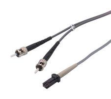 L-COM FODST-MT-02 FO CABLE, MTRJ-ST DUPLEX, OM1, 6.6