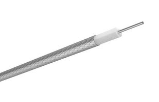 HUBER+SUHNER SUCOFORM"141"CU Coaxial Cable, 25 ft, Sucoform 141 CU, Silver Plated Copper, 3.58 mm, 50 ohm