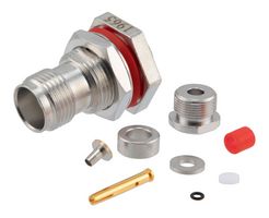 FAIRVIEW MICROWAVE FMCN1965 RF / Coaxial Connector, TNC Coaxial, Straight Bulkhead Jack, Solder, Clamp, 50 ohm