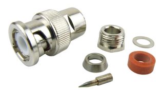 FAIRVIEW MICROWAVE SC6038 RF / Coaxial Connector, BNC Coaxial, Straight Plug, Solder, Clamp, 50 ohm, RG55, RG58, RG141
