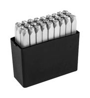 MULTICOMP PRO MP011892 Letter Stamp, Chrome Vanadium Steel, 0.098", A to Z / &, 27 Pieces
