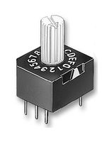 ARATAS (FORMERLY OMRON COMPONENTS) A6A-10RS Rotary Coded Switch, Sealed Rotary, A6A Series, Through Hole, 10 Position, 28 VDC, BCD, 100 mA