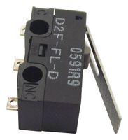 ARATAS (FORMERLY OMRON COMPONENTS) D2F-FL-D Microswitch, Miniature, Lever, SPDT, Solder, 1 A, 30 V