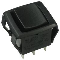 TE CONNECTIVITY - ALCOSWITCH PRDDD3-16F-BB000 Rocker Switch, On-Off-On, DPDT, Non Illuminated, Black, PRD Series