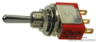 GRAYHILL 34ASP41B1M1QT Toggle Switch, (On)-Off-(On), SPDT, Non Illuminated, 34A Series, 5 A, Panel Mount