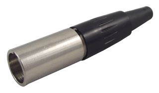 SWITCHCRAFT/CONXALL TA4MX XLR Connector, 4 Contacts, Plug, Cable Mount, Tin Plated Contacts, Metal Body, TA Series Tini Q-G