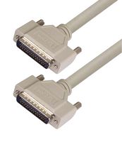 L-COM CHD44MM-10 Computer Cable, HD-44 Plug, HD-44 Plug, 10 ft, 3.05 m, Light Gray, CHD44MM Series
