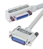 L-COM CMC24-3M Computer Cable, 90° IEEE-488 / GPIB 24 Position Receptacle, IEEE-488 / GPIB 24 Position Plug