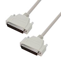 L-COM CSMN50MM-50 Computer Cable, D Sub 50 Position Plug, D Sub 50 Position Plug, 50 ft, 15.2 m, Light Gray