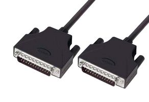 L-COM CSMUZ25MM-25 Computer Cable, D Sub 25 Position Plug, D Sub 25 Position Plug, 25 ft, 7.6 m, Black