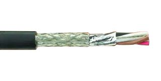 ALPHA WIRE M64801 SL001 Multiconductor Cable, Shielded, 3 Conductor, 22 AWG, 0.35 mm², 1000 ft, 305 m