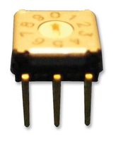 OMRON ELECTRONIC COMPONENTS A6K-164RS Rotary Coded Switch, Miniature, IP60, A6K Series, Through Hole, 16 Position, 24 VDC