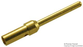 HARTING 09 67 000 3576 D Sub Contact, Standard D Sub Connectors, Pin (Male), Gold Plated Contacts, 18 AWG, 22 AWG