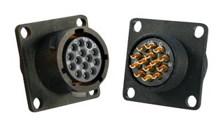 SOURIAU-SUNBANK / EATON UTS012E14S Circular Connector, Sealed Circular Connector, Trim Trio UTS Series, Wall Mount Receptacle