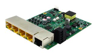 BRAINBOXES SW-125 Switch, Embedded, 5 Ports, Industrial, Unmanaged PoE+ Fast Ethernet, RJ45 x 5, 10Mbps, 100Mbps