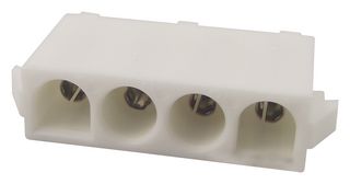 AMP - TE CONNECTIVITY 350826-1 Pin Header, UL94V-0, Wire-to-Board, 6.35 mm, 1 Rows, 4 Contacts, Through Hole Straight