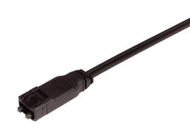 L-COM FODSMI-10 Fiber Optic Cable, Plastic Optical, 2 Fibers, SMI Duplex to SMI Duplex, 32.8 ft