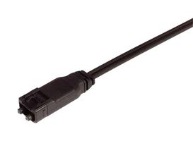 L-COM FODSMI-20 Fiber Optic Cable, Plastic Optical, 2 Fibers, SMI Duplex to SMI Duplex, 65.6 ft