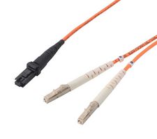 L-COM FODZMT50-LC-01 FO CABLE, MTRJ-LC DUPLEX, OM2, 3.3