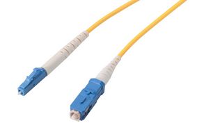 L-COM SFOSC-LC-03 Fiber Optic Cable, Singlemode, 1 Fibers, 9µm / 125µm, LC Simplex to SC Simplex, 9.8 ft