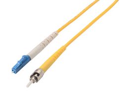 L-COM SFOST-LC-04 Fiber Optic Cable, Singlemode, 1 Fibers, 9µm / 125µm, ST Simplex to LC Simplex, 13.1 ft